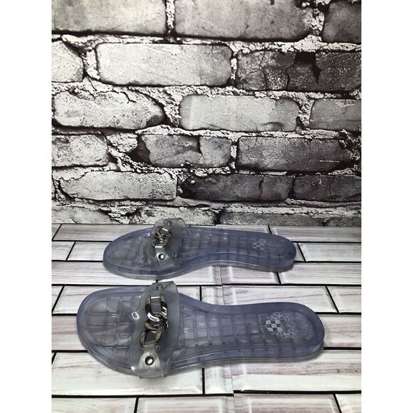 Vince Camuto Clear Rubber Chain Casual Thong Sandals Women Sz 6M US/36EU - Picture 10 of 16